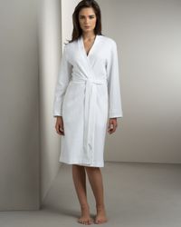 Hanro | White Short Waffle-knit Robe | Lyst