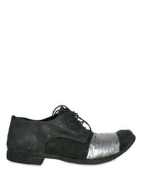 A Diciannoveventitre | Black Sellow Taped Horsehide Lace-up Shoes for Men | Lyst