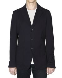 Jil Sander | Blue Stretch Jersey Jacket for Men | Lyst