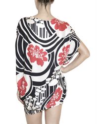 Space | Multicolor Printed Silk Satin Oversized Dress | Lyst