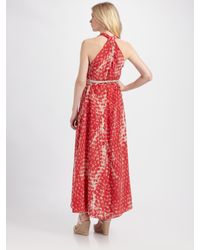 Gryphon | Pink Silk Halter Dress | Lyst
