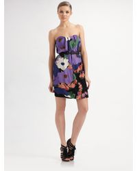 Tibi | Black Delphine Strapless Dress | Lyst