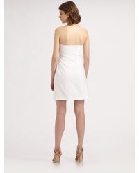 Theory | White Deliza Strapless Dress | Lyst