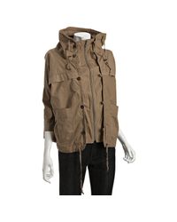 dkny khaki green padded jacket