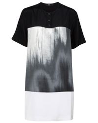 Markus Lupfer | Black Pretty Cotton Mini T-shirt Dress | Lyst