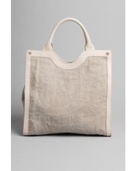 Vanessa Bruno | Natural Linen Sac with Embelishment | Lyst