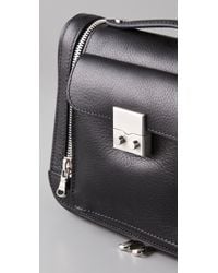 3.1 Phillip Lim | Black Fannie Zipper Leather Clutch | Lyst