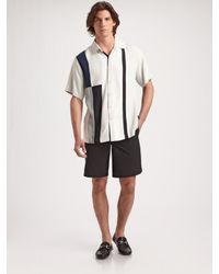 Nat Nast | Gray El Capitan Silk Sportshirt for Men | Lyst