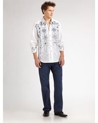 Robert Graham | White Zouk Sportshirt for Men | Lyst