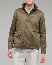 A.P.C. | Green Veste Militaire Capuche for Men | Lyst