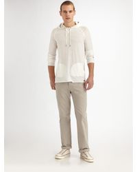 Converse | White Slubbed Pullover Hoodie for Men | Lyst