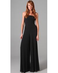 Rachel Pally | Black Strapless Knit Jumpsuit | Lyst