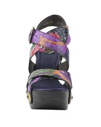 Stuart Weitzman | Multicolor Face Up - Multi Snake Platform Sandal | Lyst