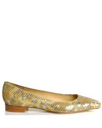 Stuart Weitzman | Multicolor Snipper - Python Skimmer Flat | Lyst