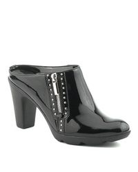 Aquatalia | Golden - Black Patent Leather Clog | Lyst