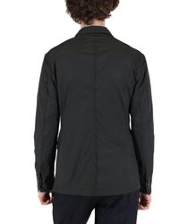 Lanvin | Black Double Breasted Nylon Jacket for Men | Lyst