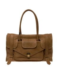 Proenza Schouler | Brown Leather Carry All Bag | Lyst