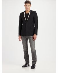Dior Homme | Black Linen-lapel Blazer for Men | Lyst