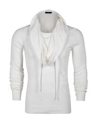 Unconditional | White Extreme Funnel Sweater for Men | Lyst