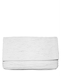 Jay Ahr | White Braided Leather Clutch | Lyst
