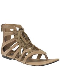 7 For All Mankind | Natural Dylan - Clay Suede Thong Sandal | Lyst