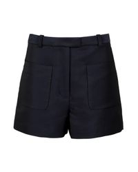 3.1 Phillip Lim | Black Flat Front Shorts | Lyst