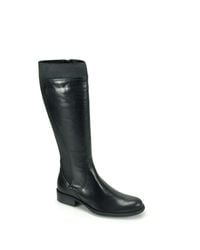 Aquatalia | Ulla - Black Leather Boot | Lyst