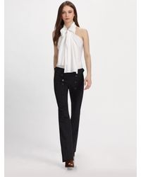 Derek Lam | White Bow Halter Top | Lyst