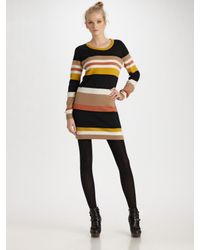 See By Chloé | Black Striped Sweater Dress | Lyst