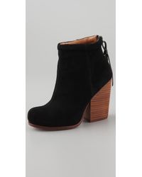 Jeffrey Campbell | Rumble - Black Suede Bootie | Lyst