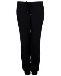 James Perse | Black Pull On Drawstring Pants | Lyst