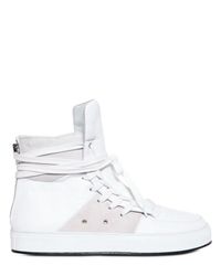Kris Van Assche | White Side Laced Nappa and Suede Sneakers for Men | Lyst