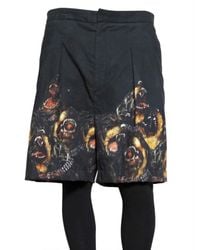 Givenchy | Black Rottweiler Felted Gabardine Shorts for Men | Lyst