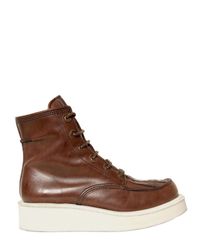 Givenchy | Brown Calfskin Platform Low Boots for Men | Lyst