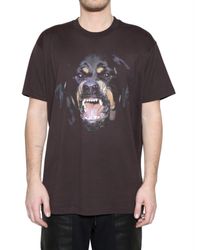 Givenchy | Brown Rottweiler Oversized Fit T-shirt for Men | Lyst