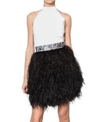 Givenchy | White Feather Halter Dress | Lyst