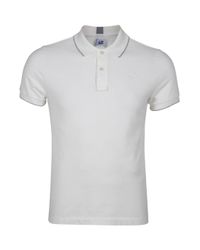 C P Company | White Classic Pique Polo for Men | Lyst