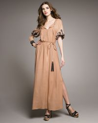 Elizabeth and James | Natural Roblyn Embroidered Dress | Lyst