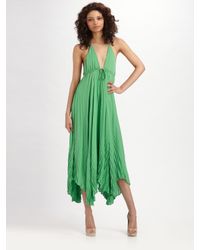 Alice + Olivia | Green Adalyn Keyhole Maxi Dress | Lyst