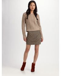 Rag & Bone | Brown Lomond Tweed Skirt | Lyst