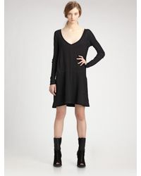 Proenza Schouler | Black Cutout-back Stretch-crepe Dress | Lyst