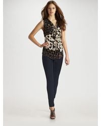 Robert Rodriguez | Multicolor Knot-front Leopard Print Top | Lyst
