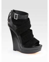 Rachel Zoe | Black Katherine Wedge Sandals | Lyst