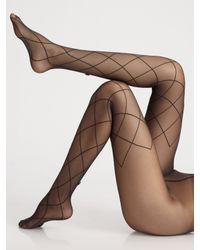 Wolford | Black Bow Tights | Lyst