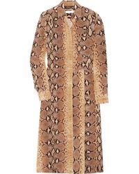 Chloé | Brown Python-print Silk Dress | Lyst