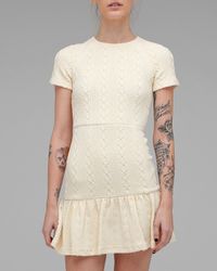 Opening Ceremony | Natural Dropped Ruffled T-shirt Dress | Lyst
