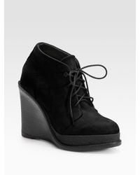 Rag & Bone | Black Odval Desert Suede Wedge Ankle Boots | Lyst