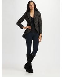 Smythe | Black Tweed Riding Jacket | Lyst