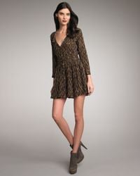 Elizabeth and James | Brown Paulina Printed Dress | Lyst
