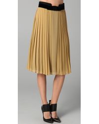 Robert Rodriguez | Metallic Side-pleated Skirt | Lyst
